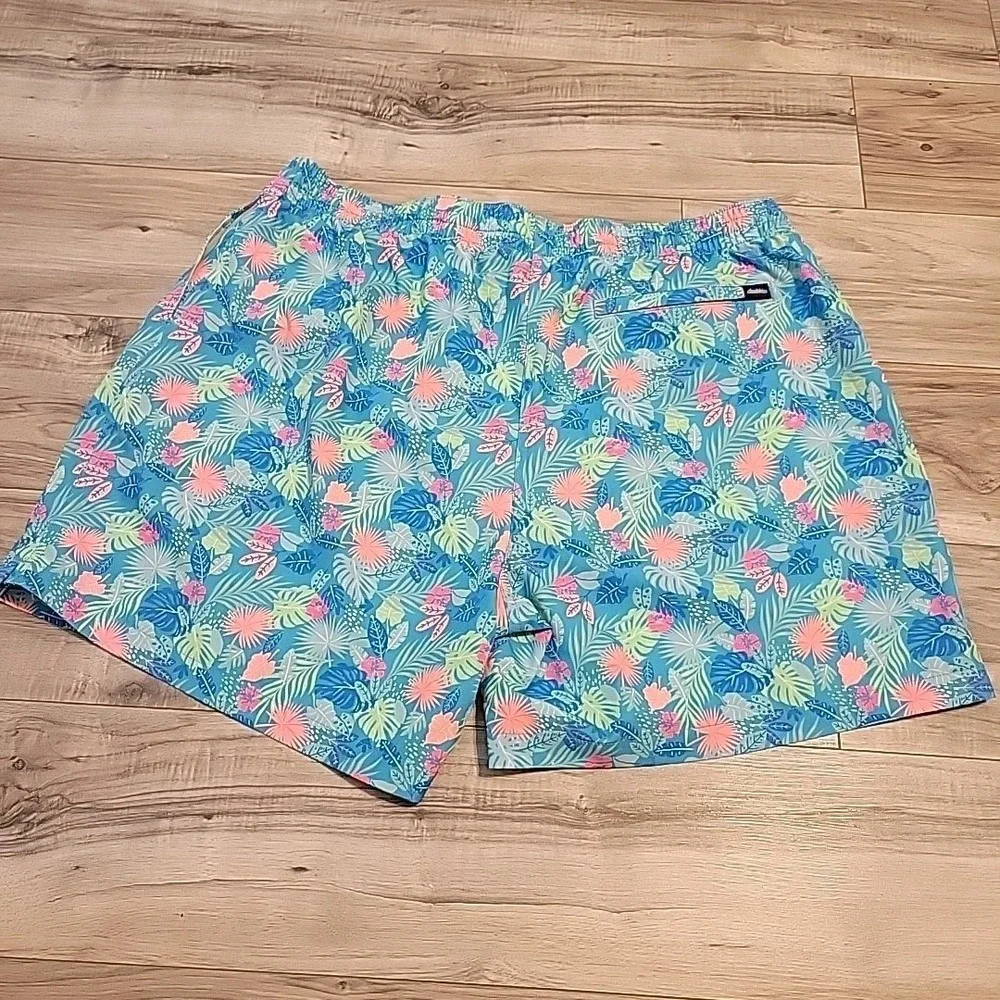 Chubbies Swim Trunks Mens XXL Wild Tropics‎ AOP Hawaiian Drawstring